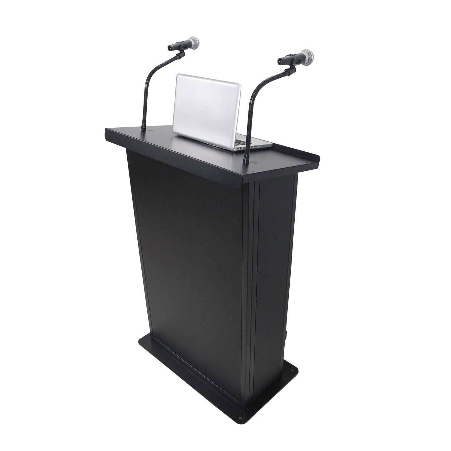 ProX X-MAESTROMEDIABL Maestro Media Lectern With TV Mount and Mic Stands