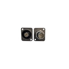 Ace Backstage C-15108 isolated BNC feed-thru connector panel shown from front and rear sides