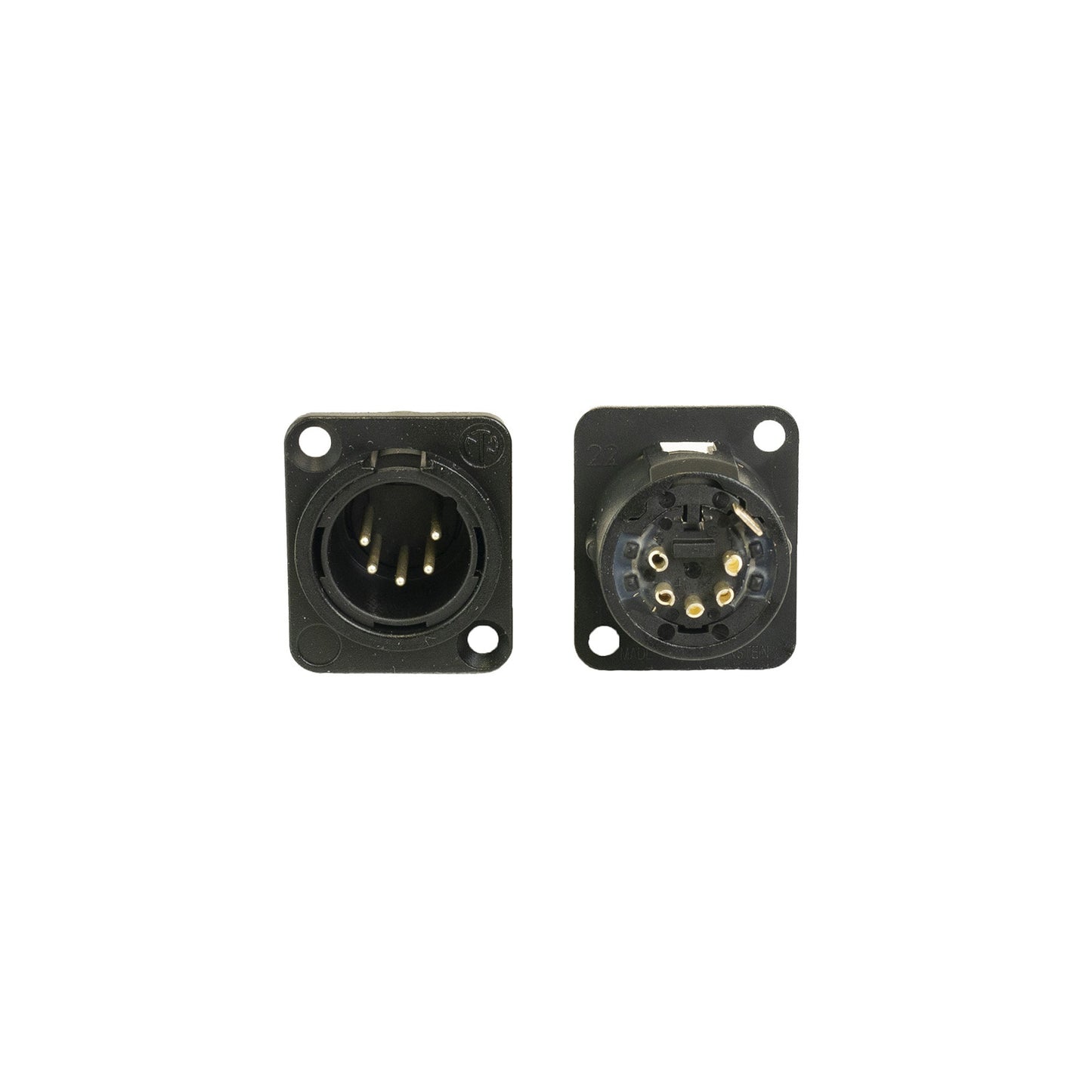 Ace Backstage C-15107 5-Pole Male XLR Panel Receptacle for DMX