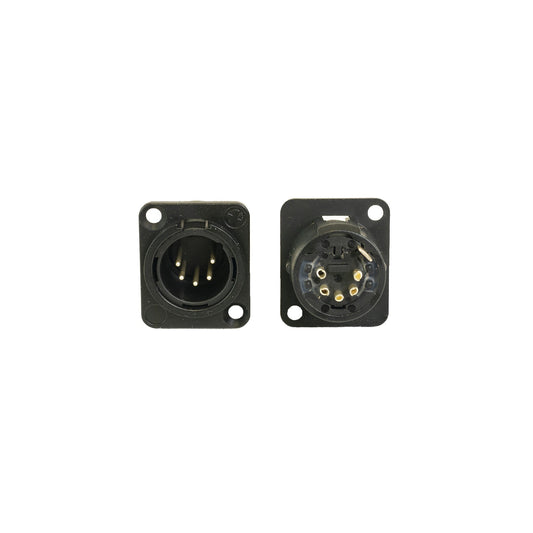 Ace Backstage C-15107 5-Pole Male XLR Panel Receptacle for DMX