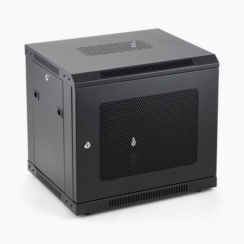 On-Stage Wall Mount Knock Down Rack Steel Enclosed Cabinet | 9U