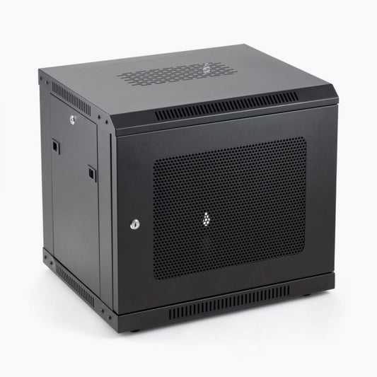On-Stage Wall Mount Knock Down Rack Steel Enclosed Cabinet | 9U