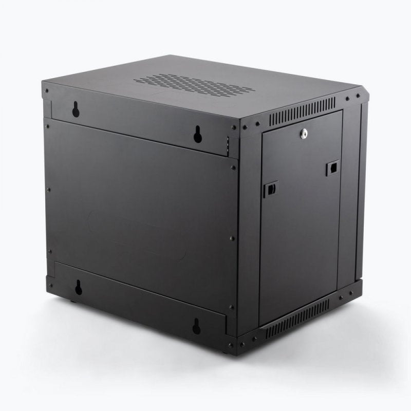 On-Stage Wall Mount Knock Down Rack Steel Enclosed Cabinet | 9U