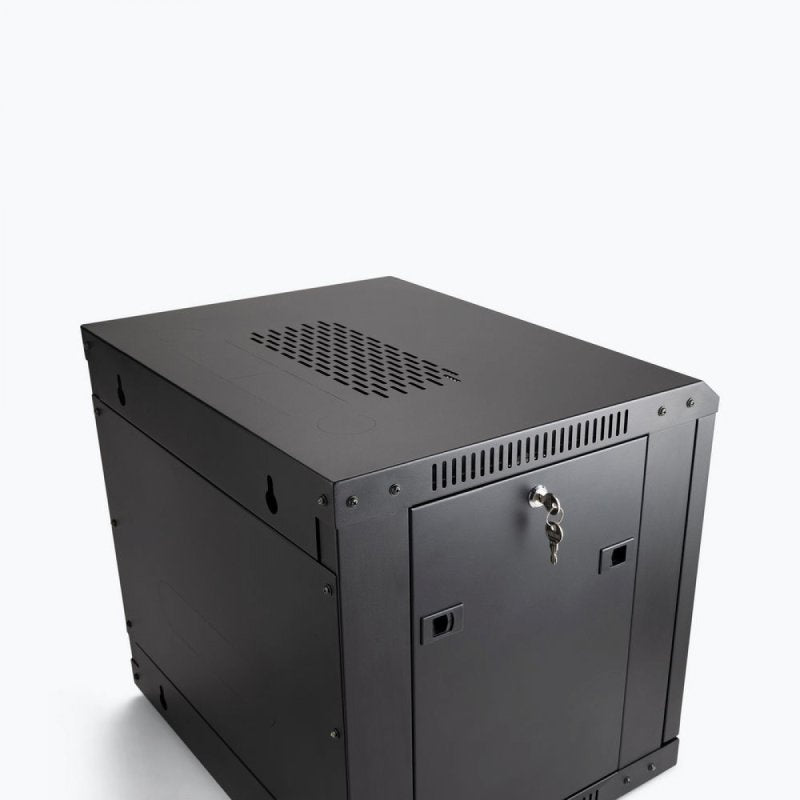 On-Stage Wall Mount Knock Down Rack Steel Enclosed Cabinet | 9U
