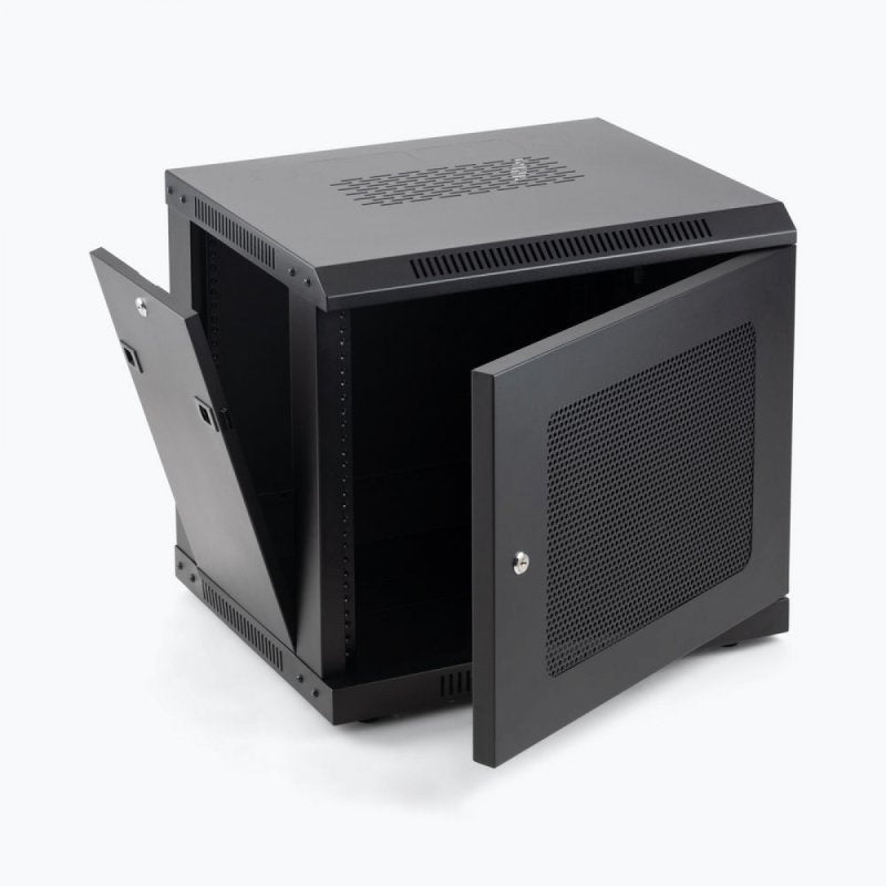 On-Stage Wall Mount Knock Down Rack Steel Enclosed Cabinet | 9U