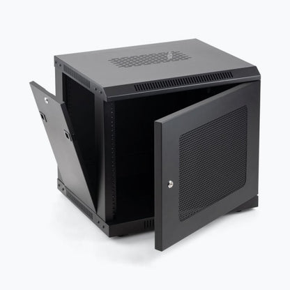 On-Stage Wall Mount Knock Down Rack Steel Enclosed Cabinet | 9U