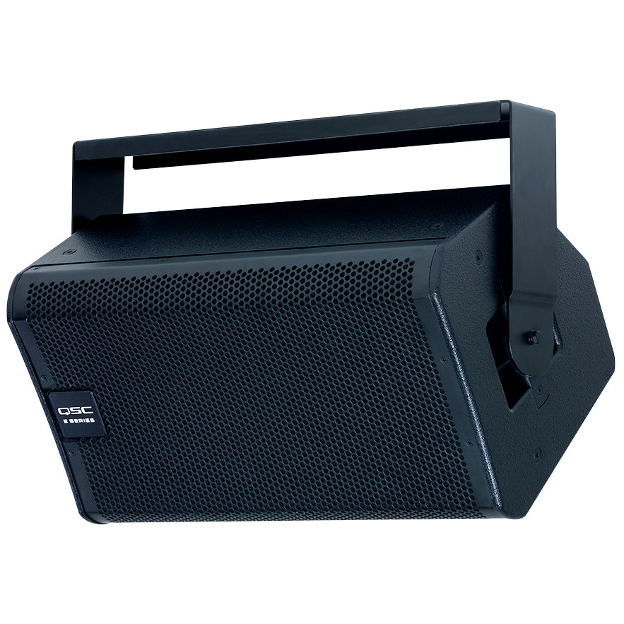 QSC E110YM Powder Coated Steel Speaker Yoke Mount top left angle