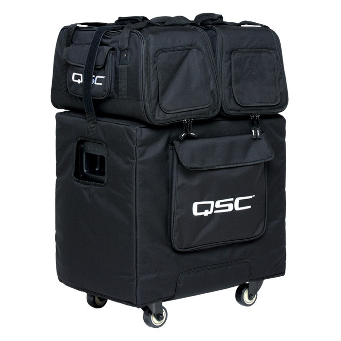 QSC KS112-CVR Padded Soft Cover for KS112 stacked