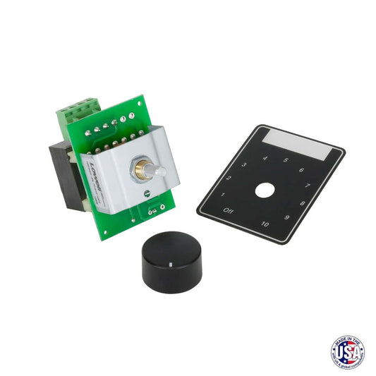 Lowell 100W Mono Volume Control With Standard Wall Plate | Without Bypass | Almond