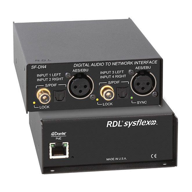 RDL SF-DN4 Digital Audio to Network Interface