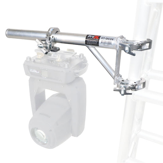 ProX Truss Arm Extension Pole with Dual Clamps For Stage Lighting | 24 in