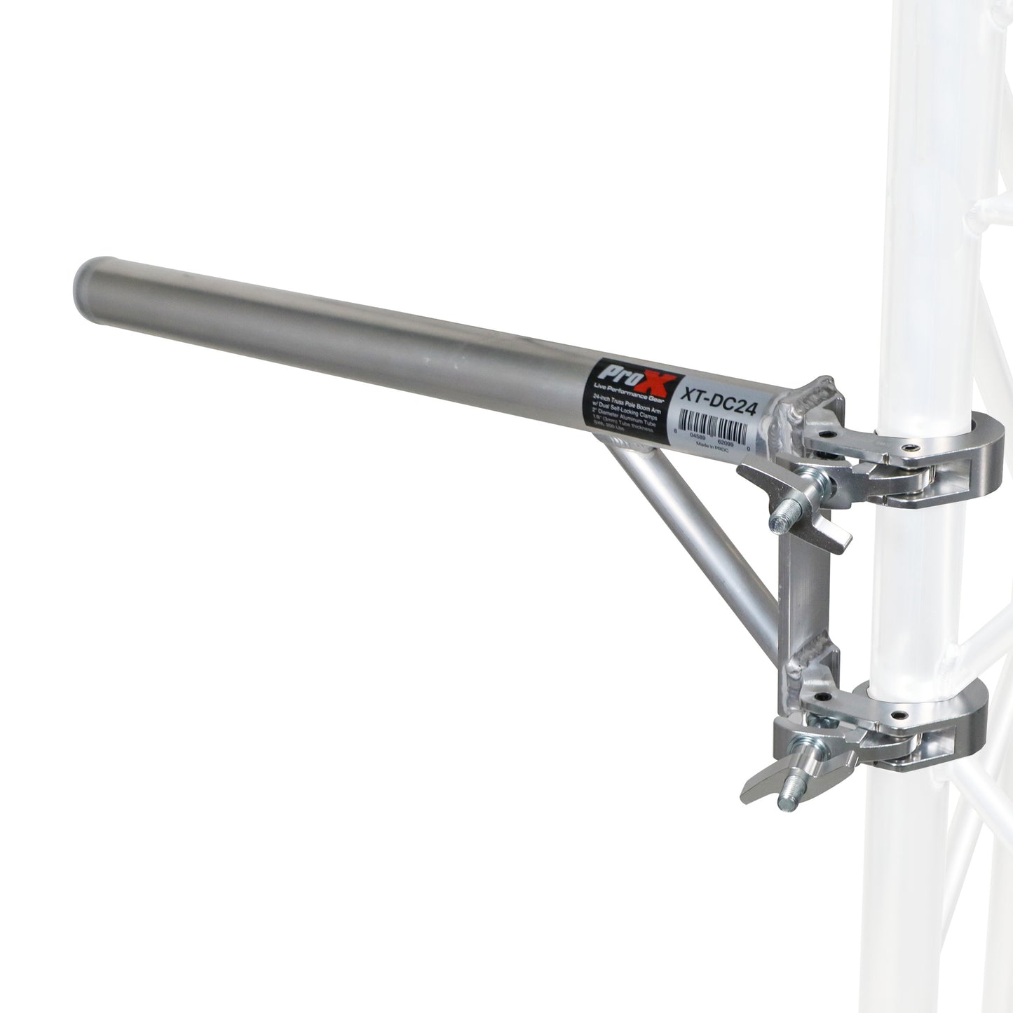 ProX Truss Arm Extension Pole with Dual Clamps For Stage Lighting | 24 in