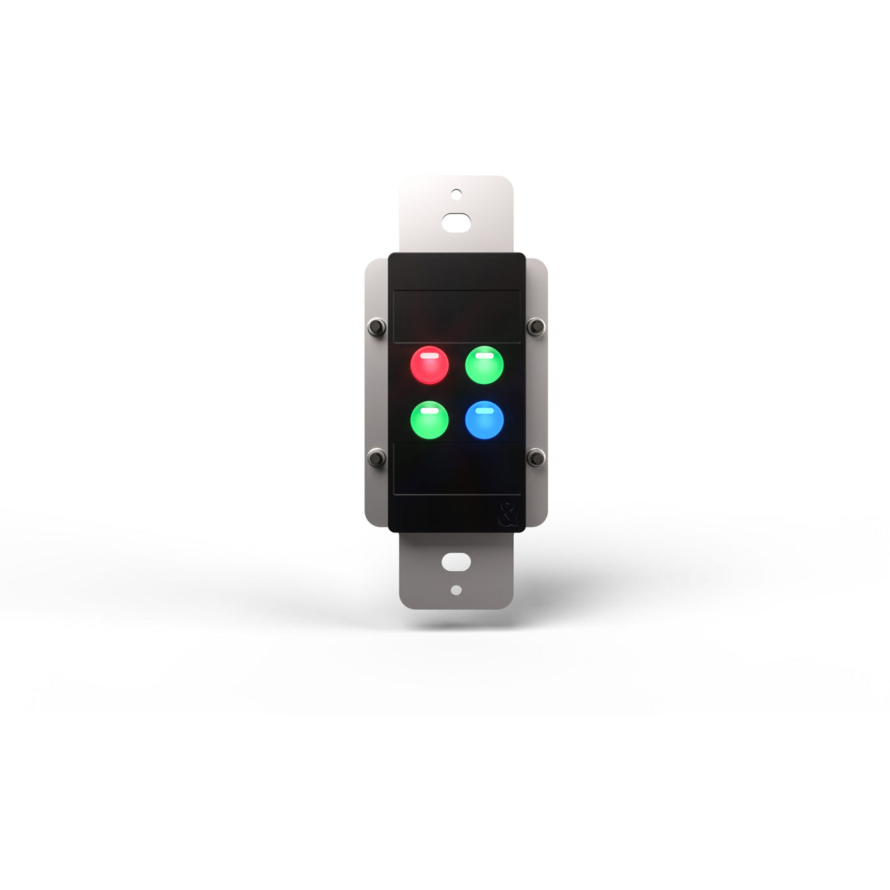 Allen & Heath AH-IP-4 Four-Button Wall Plate Remote Controller | Color: Black