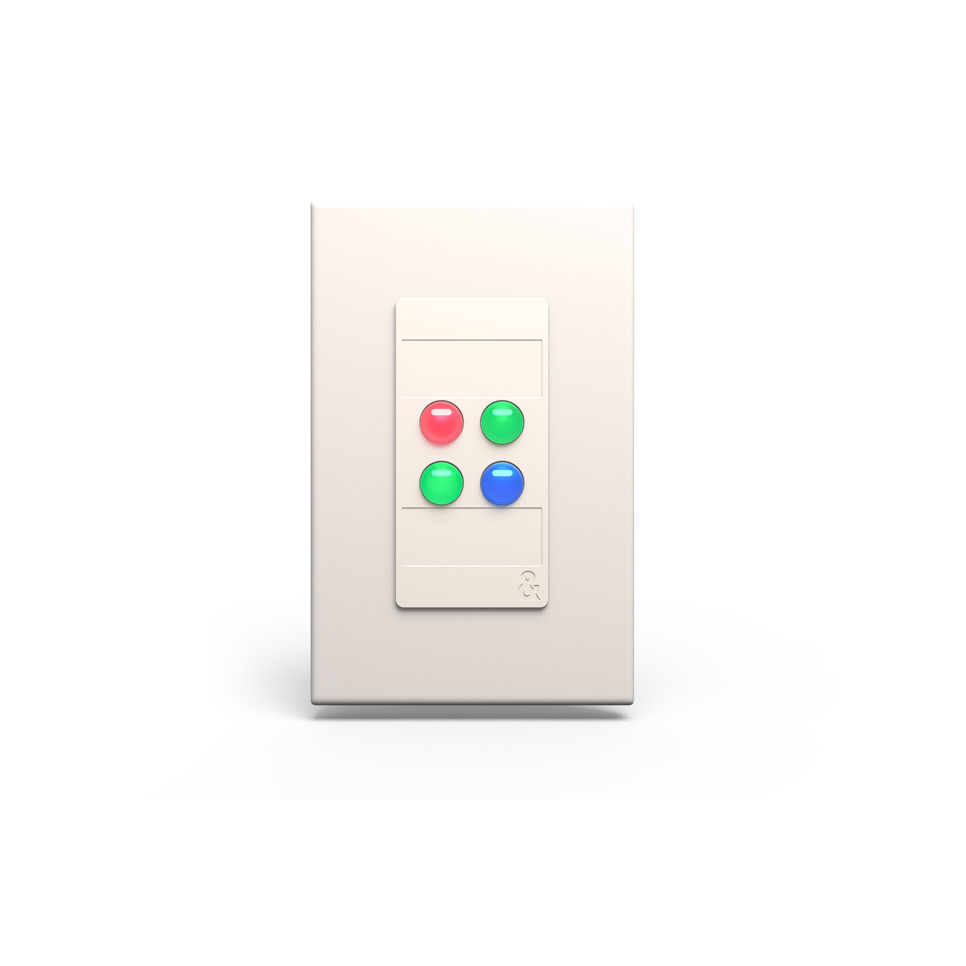 Allen & Heath AH-IP-4 Four-Button Wall Plate Remote Controller White