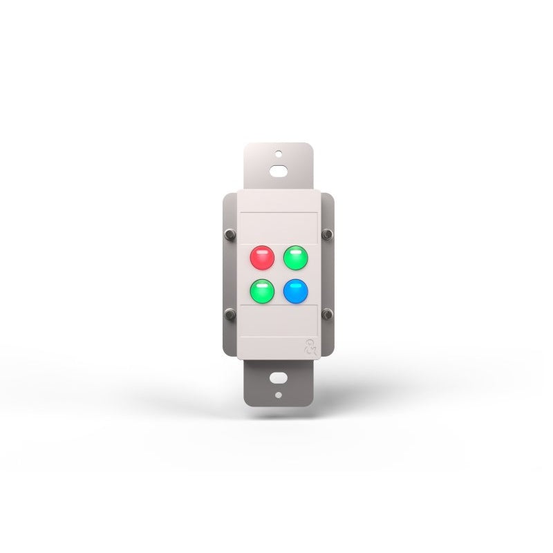 Allen & Heath AH-IP-4 Four-Button Wall Plate Remote Controller | Color: White