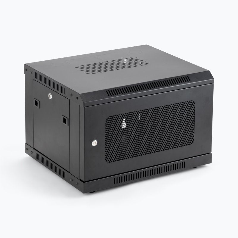 On-Stage Wall Mount Knock Down Rack Steel Enclosed Cabinet | 6U