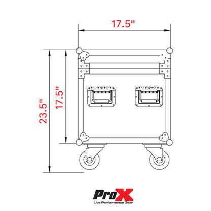ProX XS-UTL17 ATA Utility Road Case With Casters 18x18x18