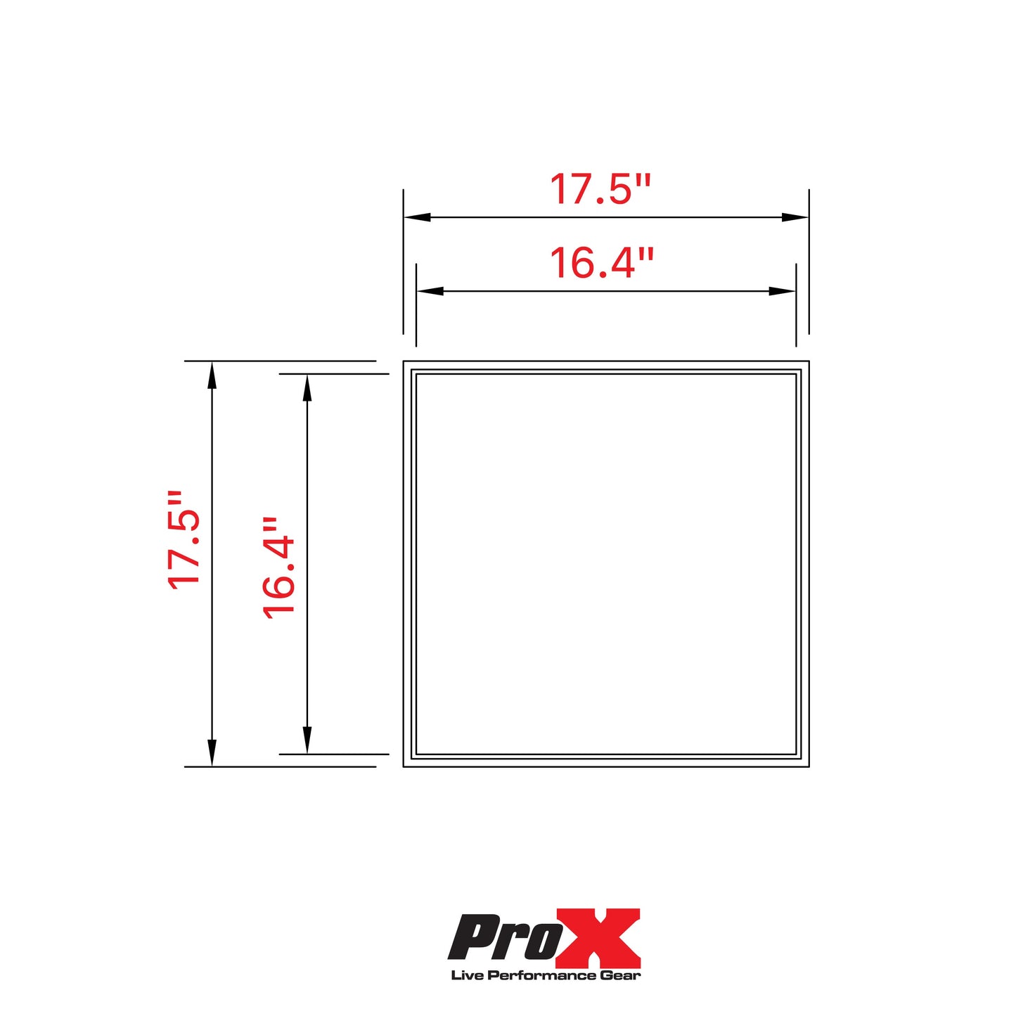 ProX XS-UTL17 ATA Utility Road Case With Casters 18x18x18