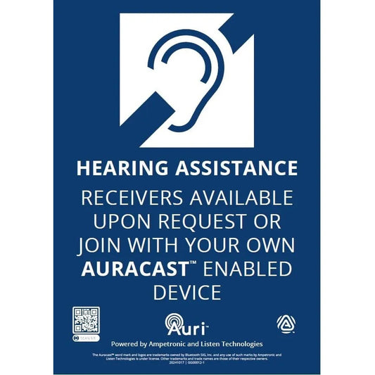 Listen Technologies LA-308 Auri Assistive Listening Signage