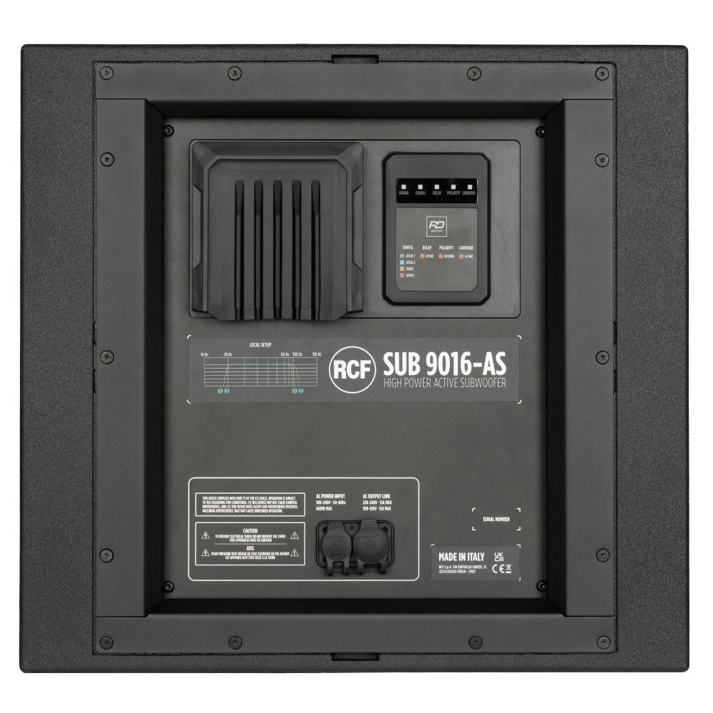 RCF SUB 9016-AS 16" Active High-Power Subwoofer