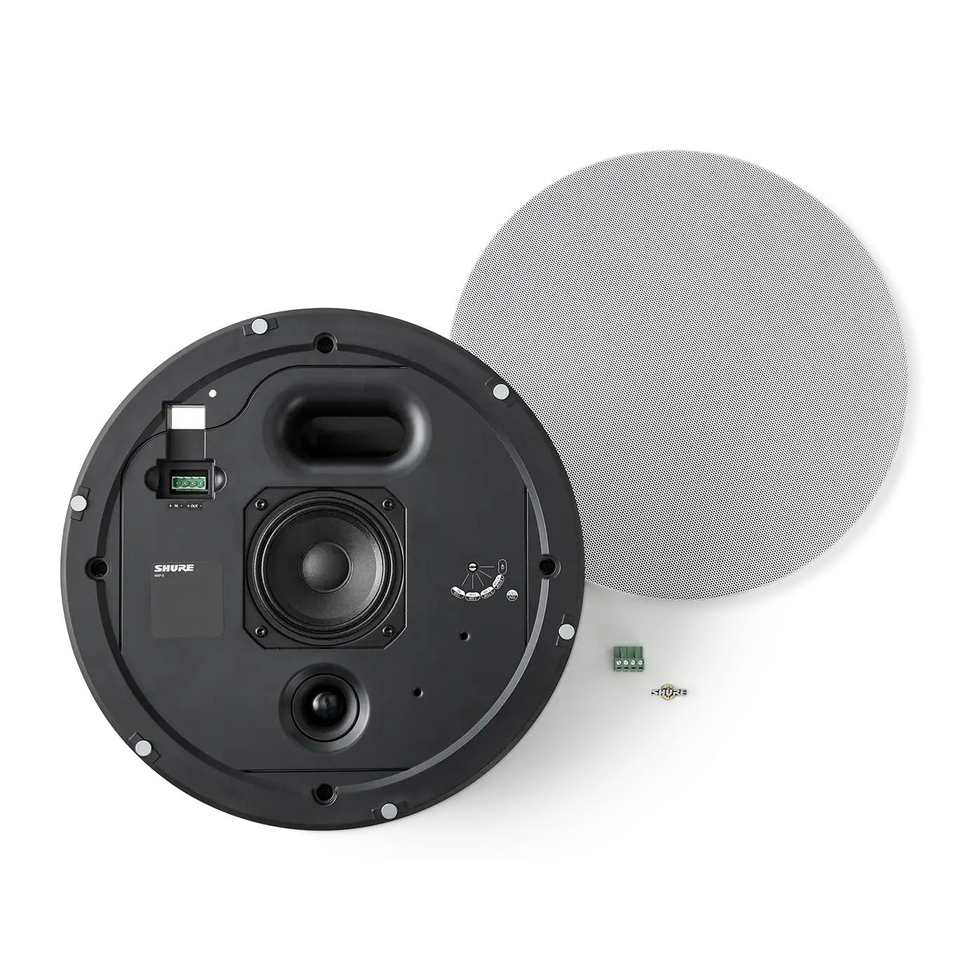 Shure MXP-5 Ceiling-Mount Passive Loudspeaker | Color: White