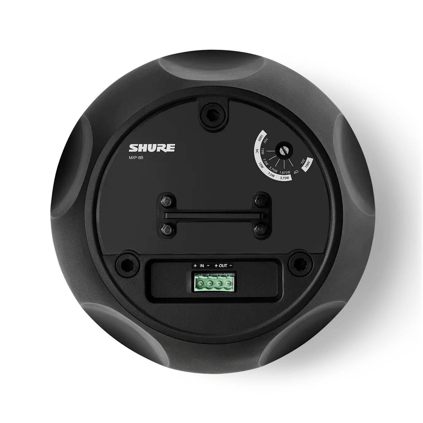 Shure MXP-6 Pendant Passive Loudspeaker | Color: Black