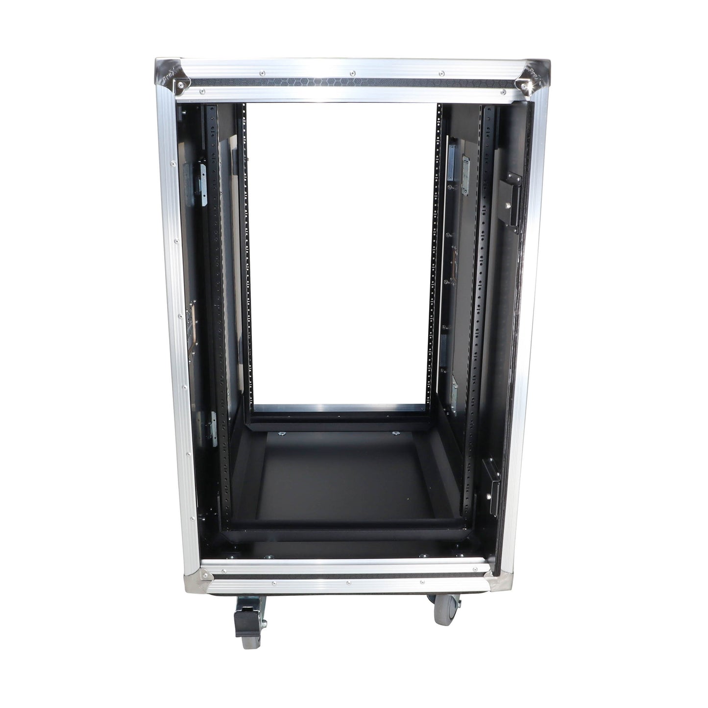 ProX Vertical Rack Shock Mount Case with Sliding Slam Doors | 18U | 24 in