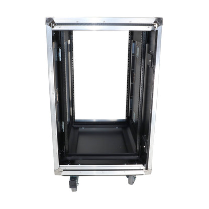 ProX Vertical Rack Shock Mount Case with Sliding Slam Doors | 18U | 24 in