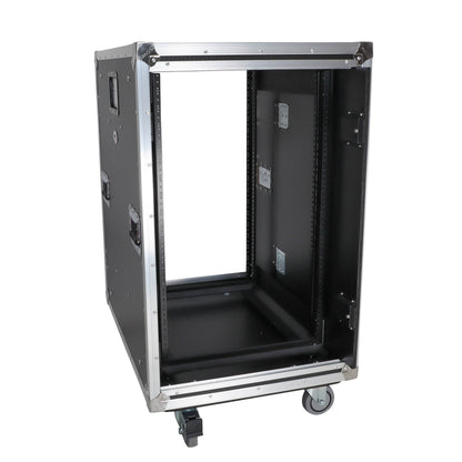 ProX Vertical Rack Shock Mount Case with Sliding Slam Doors | 18U | 24 in