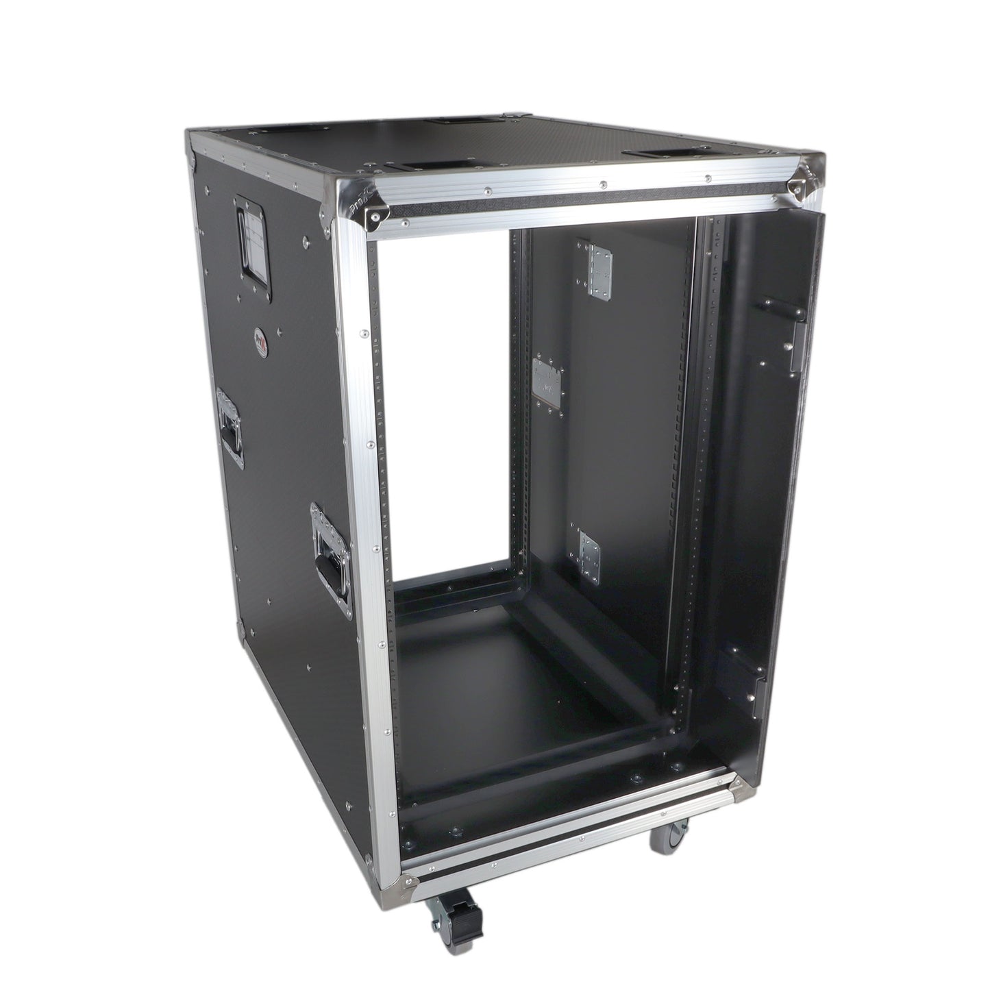 ProX Vertical Rack Shock Mount Case with Sliding Slam Doors | 18U | 24 in