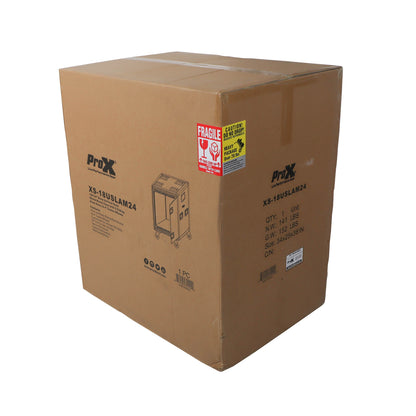 ProX Vertical Rack Shock Mount Case with Sliding Slam Doors | 18U | 24 in