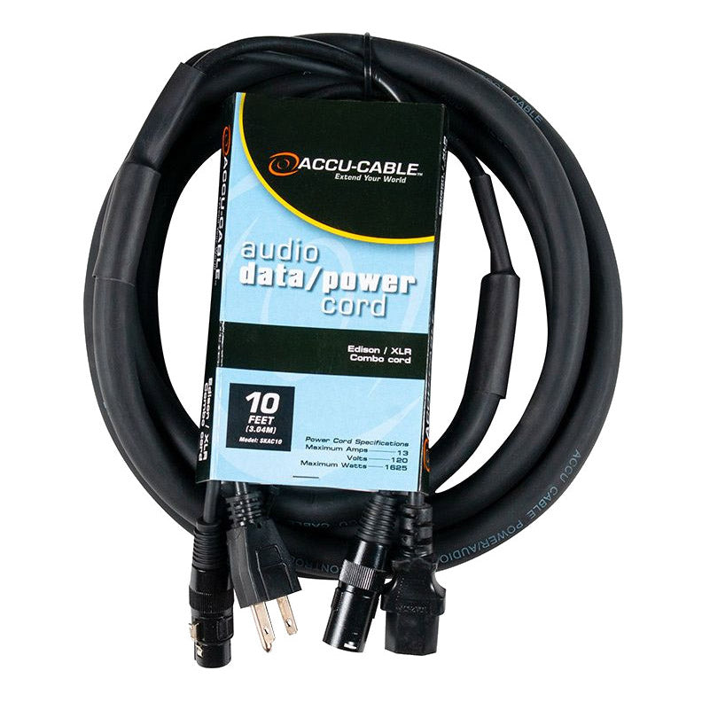 ADJ SKAC 16G AC Power to XLR Combo Cable