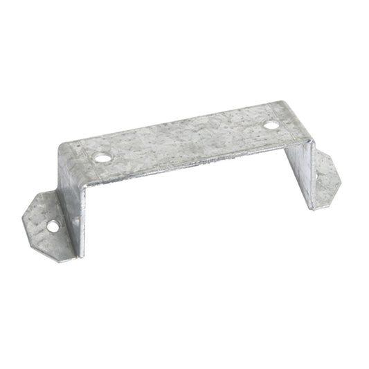 AtlasIED CX188329 galvanized steel mounting bracket for HT167 transformer, angled view with mounting holes