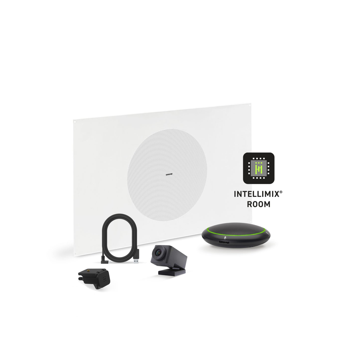 Shure Microflex Ecosystem 310M + Huddly Cam AV Conferencing Bundle | Color: Black