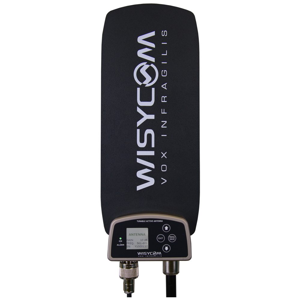 Wisycom ADFA-B-F2 Omnidirectional Wideband Active Antenna with Tunable Filt