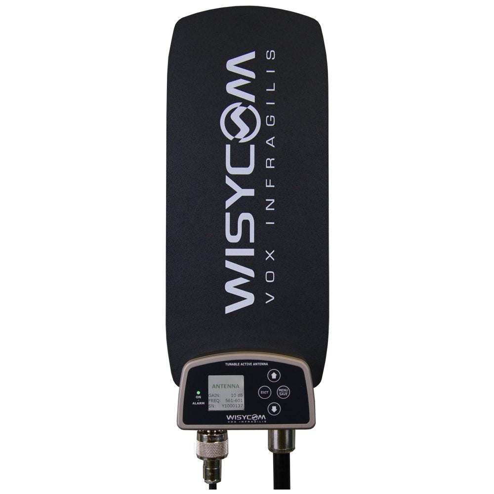 Wisycom ADFA-B-F2 Omnidirectional Wideband Active Antenna with Tunable Filt | Connector: N-Type