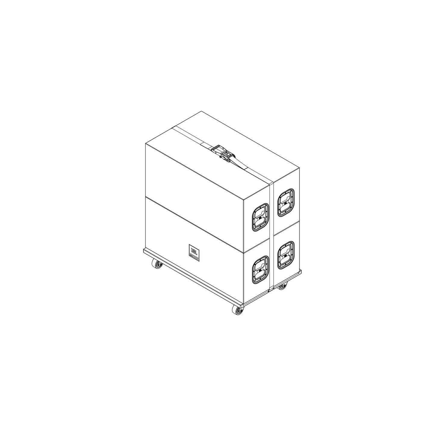 JBL SRX928S VT CVR Vertical Transporter Cover For Three SRX928S