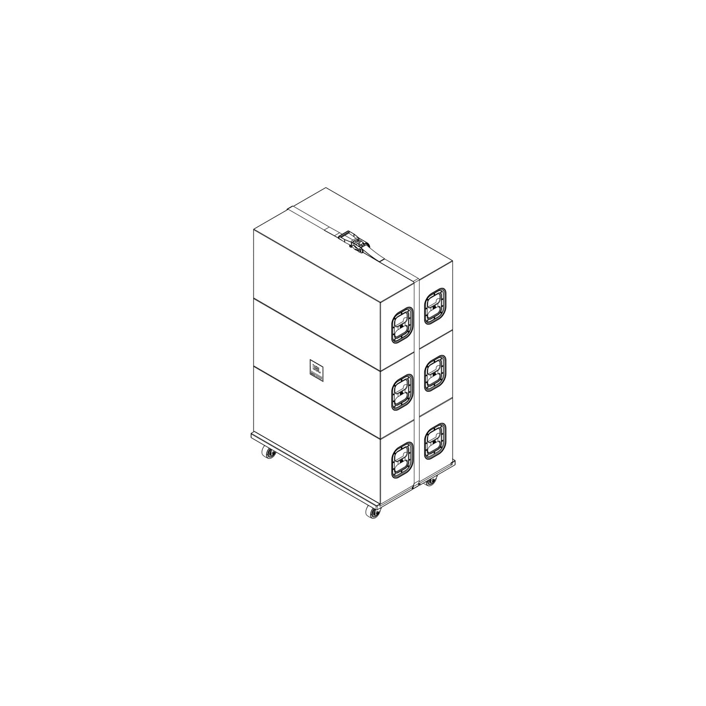 JBL SRX928S VT CVR Vertical Transporter Cover For Three SRX928S