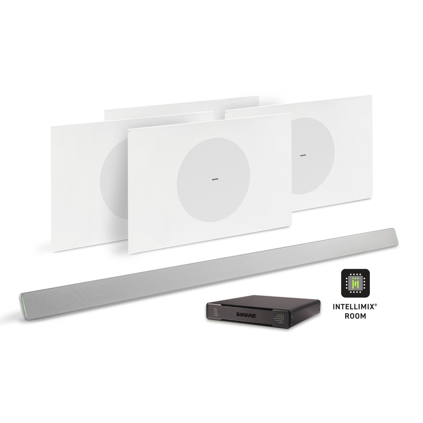 Shure Microflex Ecosystem 714P AV Conferencing Bundle | Color: Aluminum