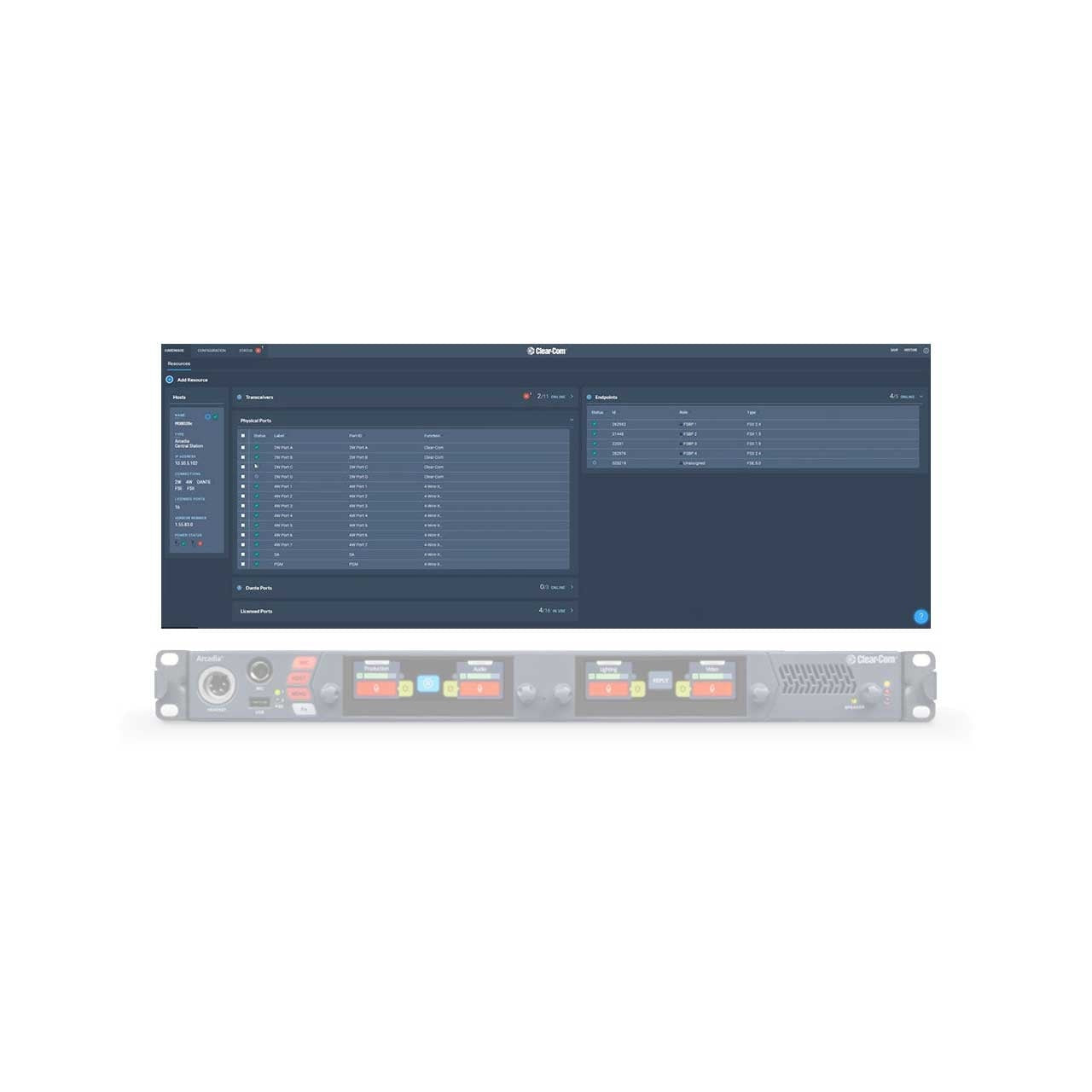 Clear-Com ARCADIA-16P-LIC 16-Port Capacity License Upgrade