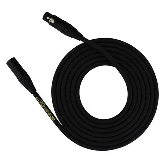 RapcoHorizon HOGMPRO-25 RoadHog Pro microphone cable coiled with male and female XLR ends