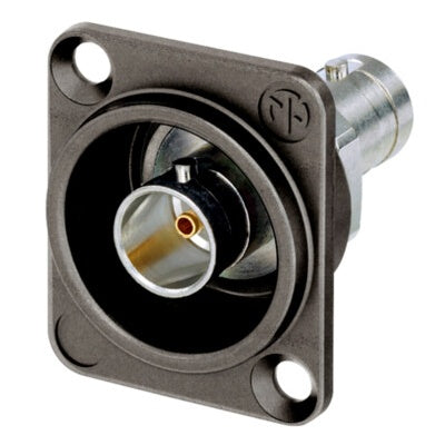 Neutrik NBB75DFGX UHD BNC Grounded Feedthrough Chassis Connector