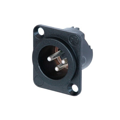 Neutrik NC3MD-LX-BAG DLX Series 3-Pin Male XLR Chassis Receptacle