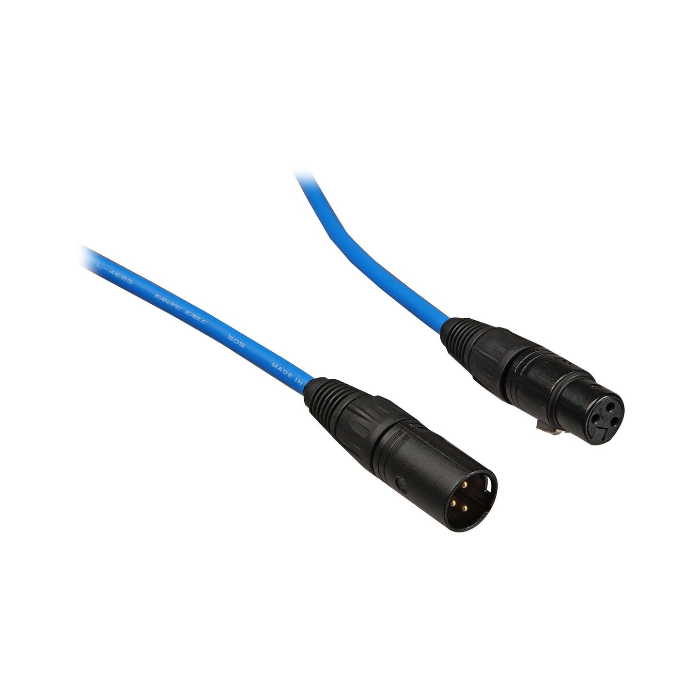 Whirlwind MKQ Quad Microphone Cable XLR Balanced With Canare Star-Quad | 20' | Black