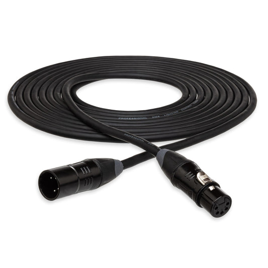 Hosa DMX-715 DMX 5pin Cable with Black Nickel XLR