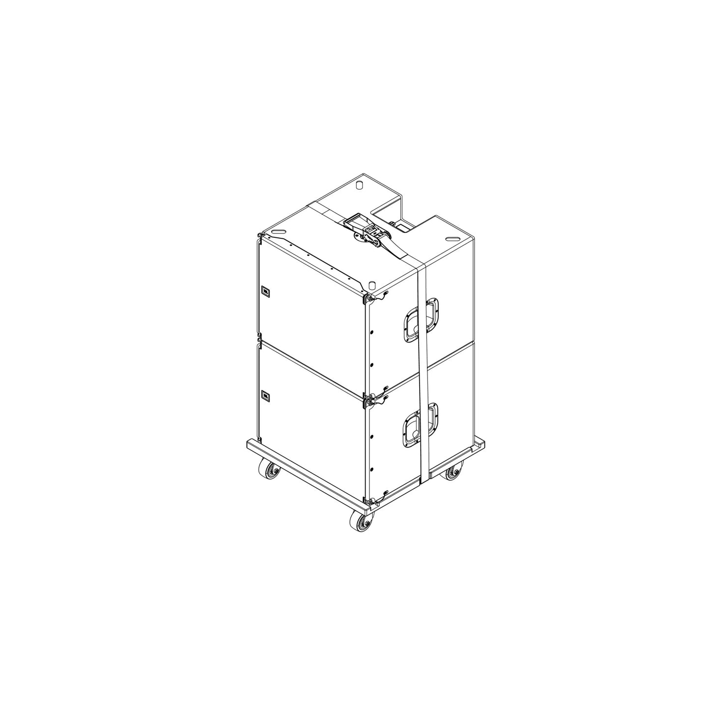 JBL SRX918S VT Vertical Transporter For Three SRX918S Speakers