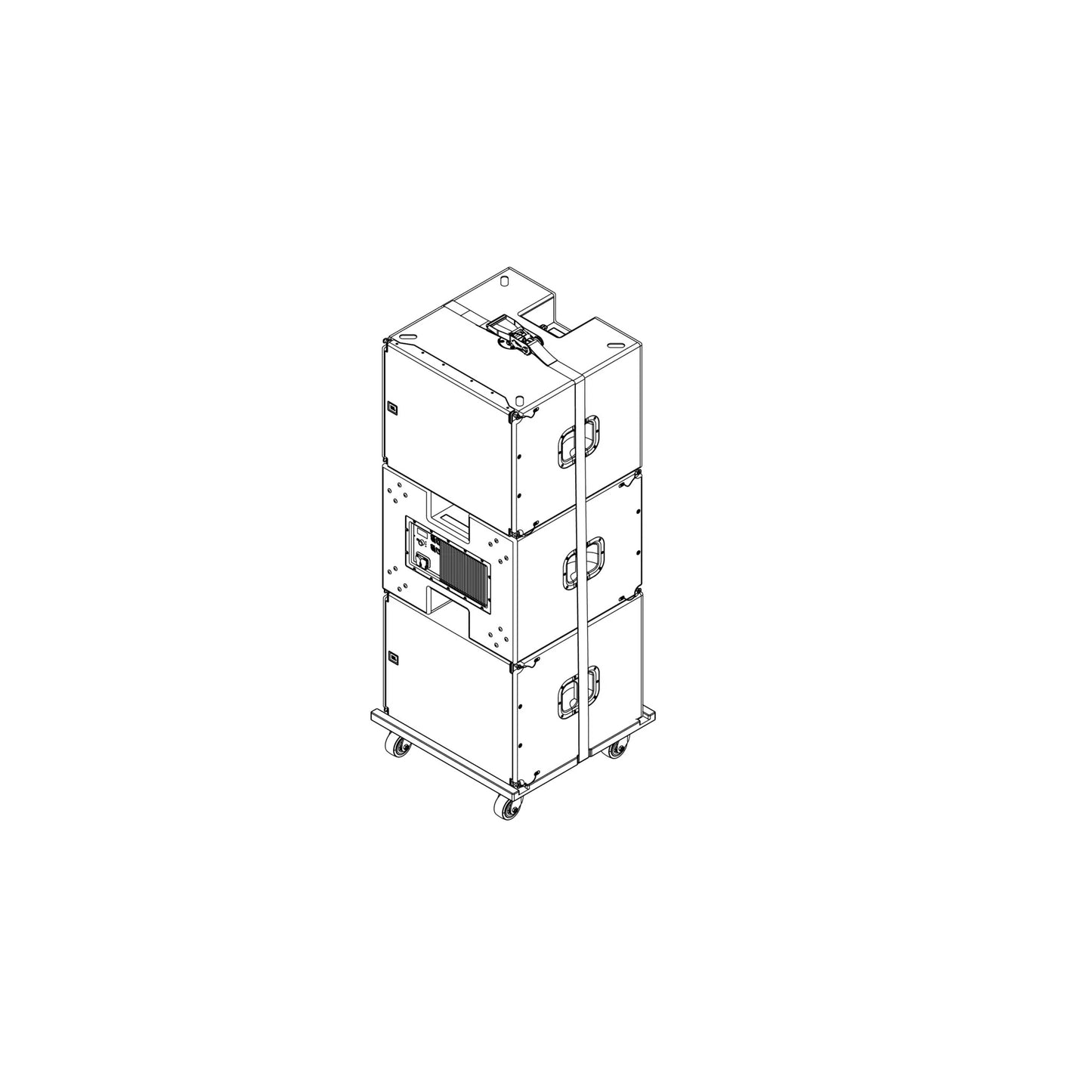 JBL SRX918S VT Vertical Transporter For Three SRX918S Speakers