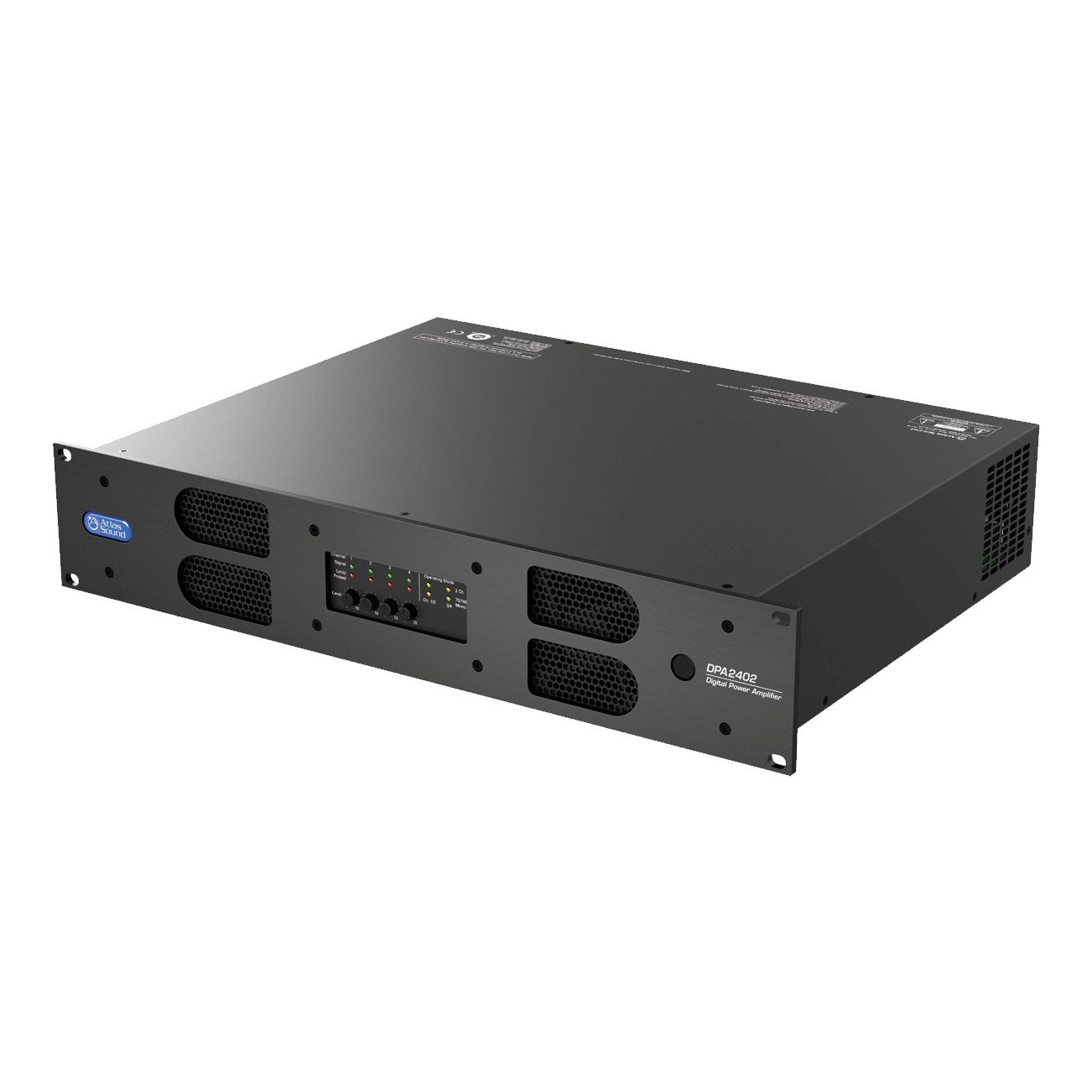 AtlasIED DPA2402 2400W Networkable Multi-Channel Power Amplifier