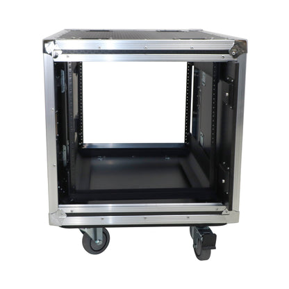 ProX Vertical Rack Shock Mount Case with Sliding Slam Doors | 10U | 24 in