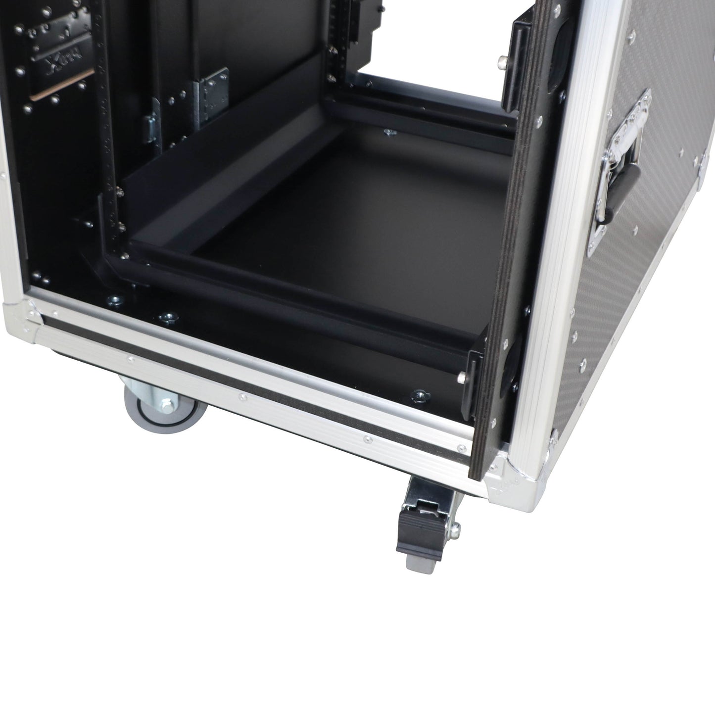 ProX Vertical Rack Shock Mount Case with Sliding Slam Doors | 10U | 24 in